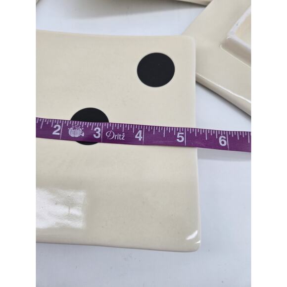 Vintage Restoration Hardware Dice Appetizer Plates 2001 - Picture 10 of 12